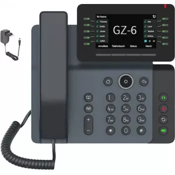 IP-telefon GEQUDIO GZ-6 WLAN Bluetooth — VoIP-telefon Wi‑Fi ja Bluetooth-ühenduvusega