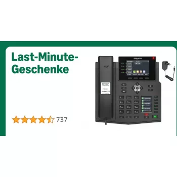 IP-telefon GEQUDIO GZ-8 puuteekraaniga ja toiteplokiga (mudel WA9780)