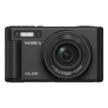 Kompaktkaamera Yashica City 100 72 MP CMOS Must 3x Optiline suum