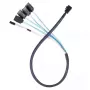 SILVERSTONE SAS 4×SATA kaablile CPS05-RE 0,6 m SFF-8643 kuni 4×7-kontaktilisele SATA-le