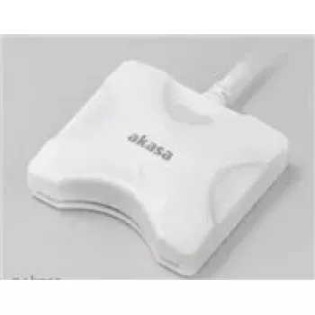Kaardilugeja Akasa AK-CR-03WHV2 USB 3.0 valge, mitme pesaga väline lugeja SD/microSD/CF/Memory Stick jaoks