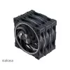 Aksiaalkorpuse ventilaatorikomplekt Akasa SOHO AR LED 12 cm RGB, 3 tk