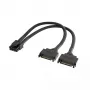 Toiteadapteri kaabel Akasa Dual SATA to 8‑Pin CPU (AK-CBPW33-15) 15 cm