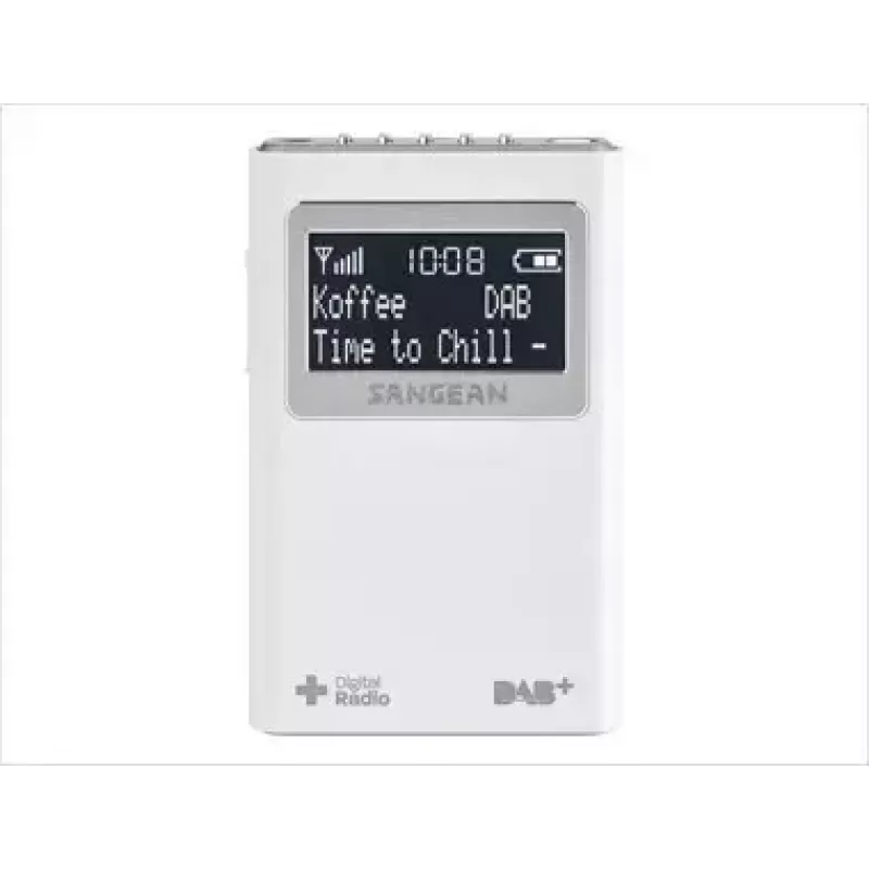 Kaasaskantav raadio Sangean DPR-39 DAB+ FM LCD valge