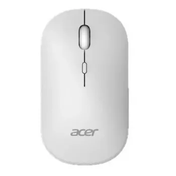 Juhtmevaba mõlemakäeline hiir Acer AMR130 — RF + Bluetooth, 1600 DPI, 4 nuppu, valge