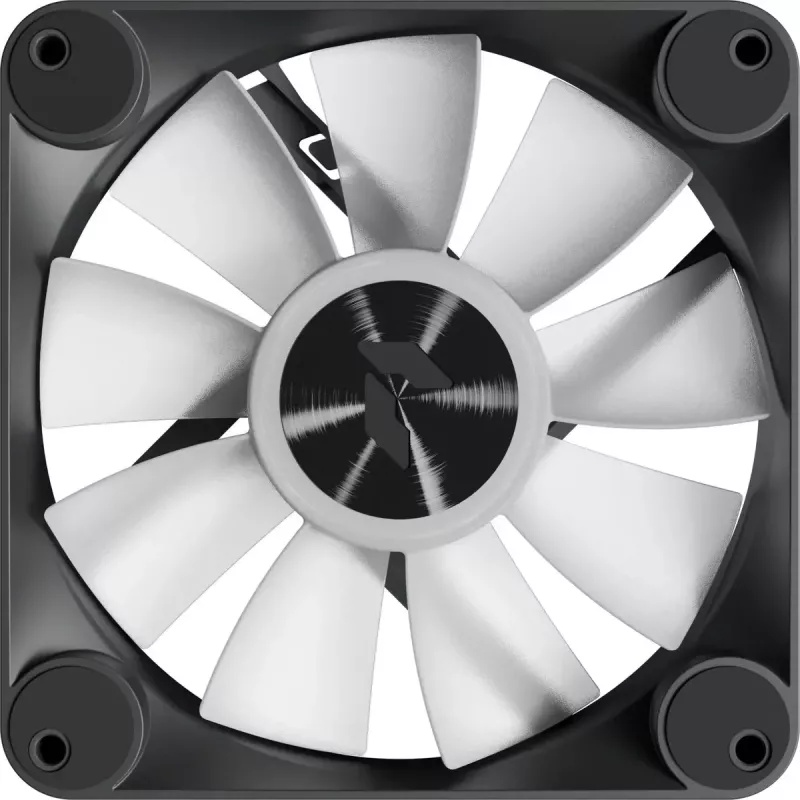 Korpuse ventilaator APNX FP1-R 120 mm, must, vastupidine õhuvool, 3 tk pakendis