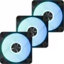 Korpuse ventilaator APNX FP1-R 120 mm, must, vastupidine õhuvool, 3 tk pakendis