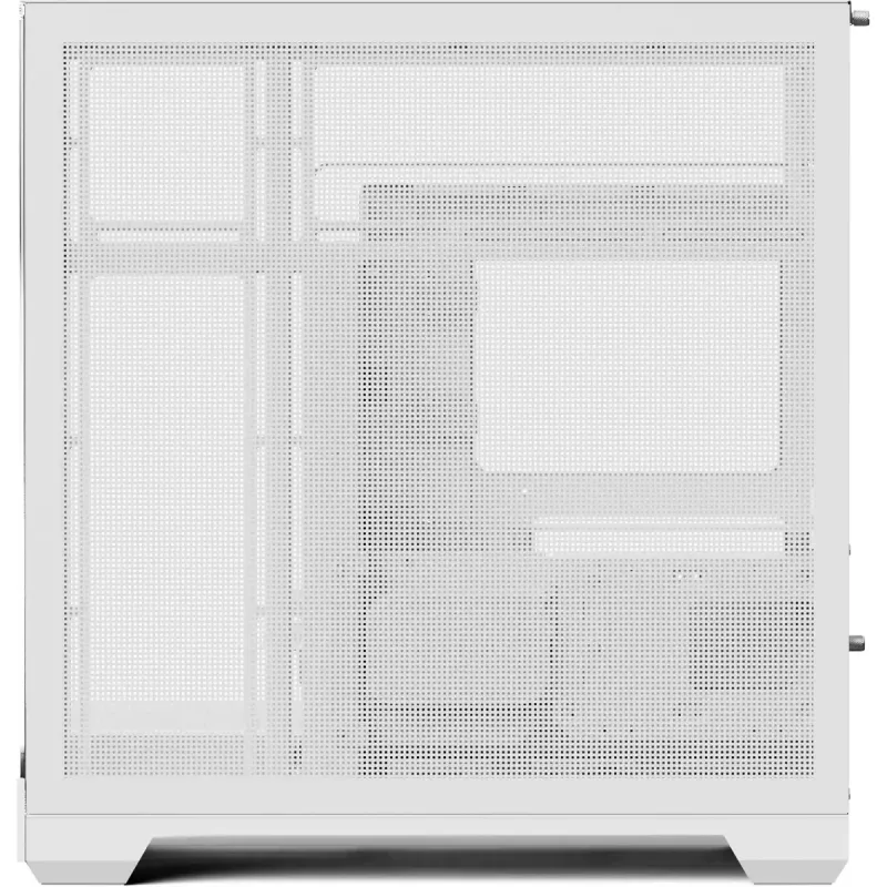 Tornarvutikorpus APNX V2-F-WT-v1, valge, kolme karastatud klaaspaneeliga