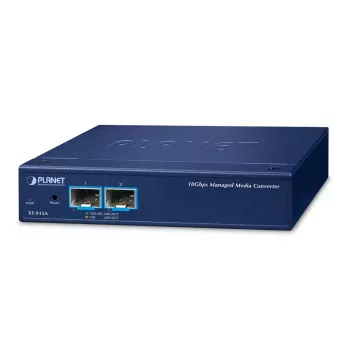 EFB Elektronik XT-915A võrgumeediamuundur — 2-pordiline 10G/1G SFP+, metallkorpus, sinine