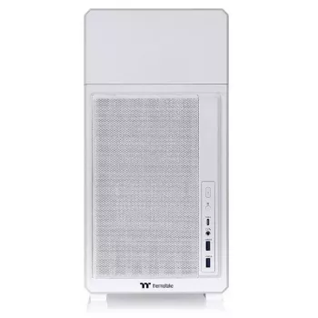 Arvutikorpus THERMALTAKE TR300 TG Snow Valge mid-tower PC šassii, karastatud klaasist külgpaneel