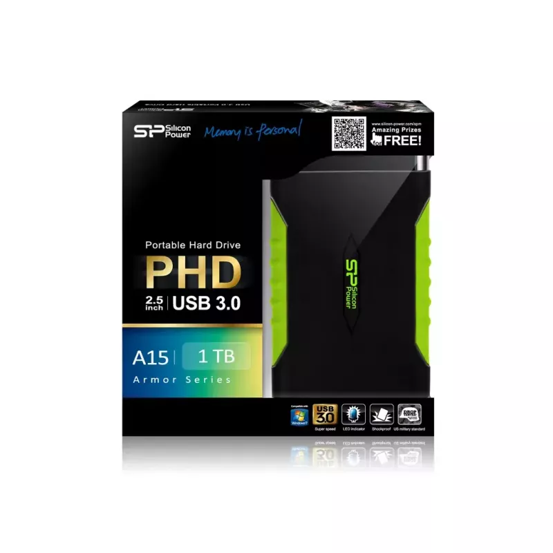Väline kõvaketas Silicon Power 1TB 3.2 Gen 1 Armor A15