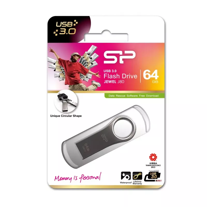 USB-mälupulk Silicon Power 64 GB USB Type-A 3.2 Gen 1 Jewel J80