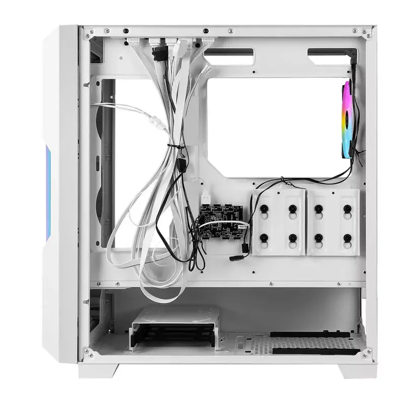 PC case Azza Guardian Glass Midi Tower Valge