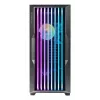PC Case AZZA Guardian Glass Midi Tower — Must, ATX/Micro‑ATX/ITX/EATX, toetab 3.5 tolli×2 / 2.5 tolli×4, ees 120/140 mm ventilaatorid