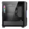 PC Case AZZA Guardian Glass Midi Tower — Must, ATX/Micro‑ATX/ITX/EATX, toetab 3.5 tolli×2 / 2.5 tolli×4, ees 120/140 mm ventilaatorid