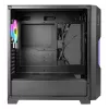 PC Case AZZA Guardian Glass Midi Tower — Must, ATX/Micro‑ATX/ITX/EATX, toetab 3.5 tolli×2 / 2.5 tolli×4, ees 120/140 mm ventilaatorid