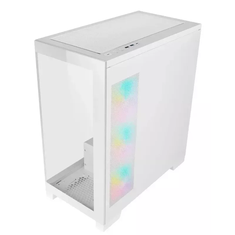 PC Midi Tower AZZA Cove (CSAZ-570W) — must, ATX/Micro-ITX/ITX, 3x120mm küljeventilaatorit, 1x120mm tagaventilaator, toetab 2,5-tolliseid ja 3,5-tolliseid kettaseadmeid