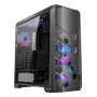 Arvutikorpus AZZA STORM ARGB Full Tower — must, ATX/Micro-ATX/EATX tugi, 2x 3,5-tolline + 6x 2,5-tolline sahtel, ARGB-ventilaatorid eelpaigaldatud