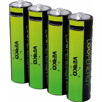 Laetav liitiumioon AA aku VERICO LoopEnergy AA2550 USB‑C 4‑pack