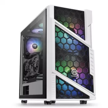 PC Case Thermaltake Commander C31 TG Snow ARGB Edition Midi Tower Must, Valge