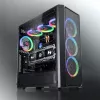 PC Midi Torn korpus RAIJINTEK Ponos MS — Must, toetab 120/140 mm esiventilaatoreid, 1x 120 mm tagumine, HDD 3,5 tolli, SSD 2,5 tolli, 210×442×485 mm