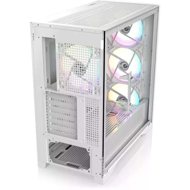 Tornarvuti korpus RAIJINTEK AGOS MAX-MS4 valge karastatud klaasiga