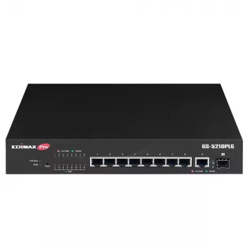Hallatav kommutaator Edimax GS-5210PLG 8 pordiga Gigabit Ethernet PoE must