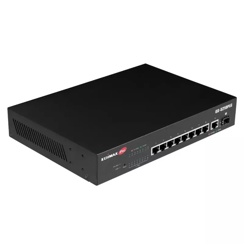 Hallatav kommutaator Edimax GS-5210PLG 8 pordiga Gigabit Ethernet PoE must