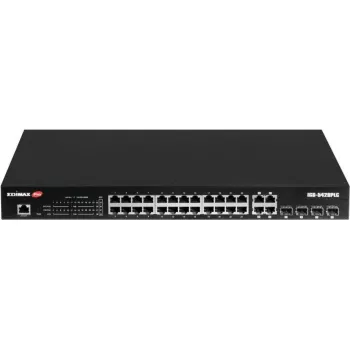 Võrgulüliti EDIMAX IGS-5428PLC 28-pordiline Gigabit PoE+ 4 komboga RJ45/SFP pordiga