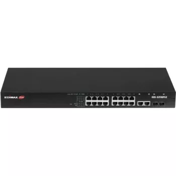 Gigabit Industrial Switch EDIMAX IGS-5218PLC — 18 Gigabit Ports, 2 RJ45/SFP Combo