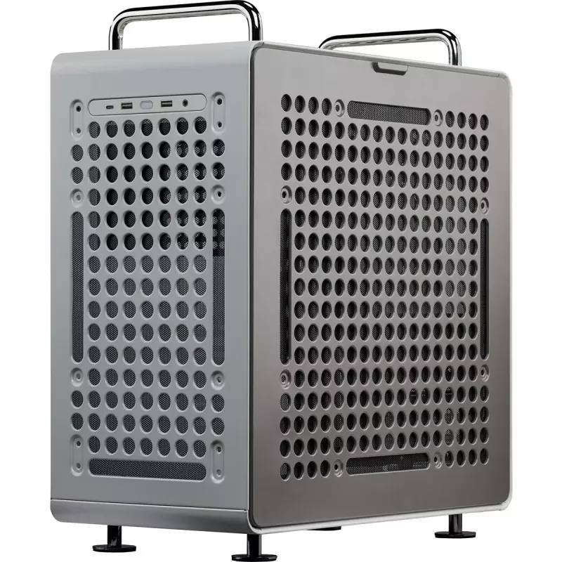 Arvutikorpus Cooler Master QUBE 540 Moonstone — kesktorn, karastatud klaasist külgpaneeliga (hall)
