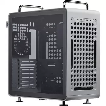 Arvutikorpus Cooler Master QUBE 540 Moonstone — kesktorn, karastatud klaasist külgpaneeliga (hall)