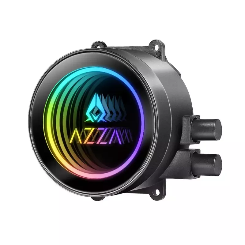 Vedelikjahutuskomplekt Azza LCAZ-240C-ARGB 12 cm Must