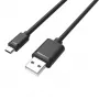 USB-kaabel UNITEK Y-C454GBK 0,5 m USB A Micro-USB B Must