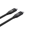 USB4 Gen 2x2 USB-C-kaabel Unitek C14100BK-0.8M — 0,8 m, USB-C to USB-C, 40 Gbit/s, must