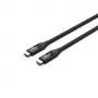 USB4 Gen 2x2 USB-C-kaabel Unitek C14100BK-0.8M — 0,8 m, USB-C to USB-C, 40 Gbit/s, must
