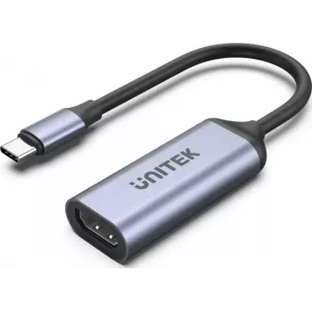 USB-C HDMI-adapter Unitek V1416B, hall, ühe pordiga video väljund
