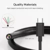 UNITEK USB-kaabel C14103BK-1.5M USB 3.2 Gen 1 USB A USB C Must 1,5 m