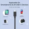 UNITEK USB-kaabel C14103BK-1.5M USB 3.2 Gen 1 USB A USB C Must 1,5 m
