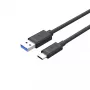 UNITEK USB-kaabel C14103BK-1.5M USB 3.2 Gen 1 USB A USB C Must 1,5 m