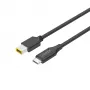 Toitekaabel UNITEK C14115BK-1.8M USB C DC 1.8m 20V 3.25A