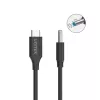 Toitekaabel UNITEK C14117BK-1.8M USB C DC 1,8m 20V 3,25A