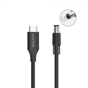 Toitekaabel UNITEK C14119BK-1.8M 1,8 m USB-C DC 20V 3.25A