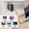 Toitekaabel UNITEK C14121BK-1M Must MagSafe 3 USB C 1m 28V 5A