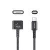 Toitekaabel UNITEK C14121BK-1M Must MagSafe 3 USB C 1m 28V 5A