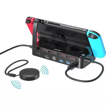 Unitek dokkimisjaam Nintendo Switchile PD 100W, HDMI 4K väljundiga, RJ-45 Ethernet ja SD-kaardilugejaga