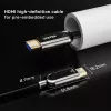 HDMI-kaabel UNITEK C11085GY01-80M 80 m 2.1 48 Gbit/s Must