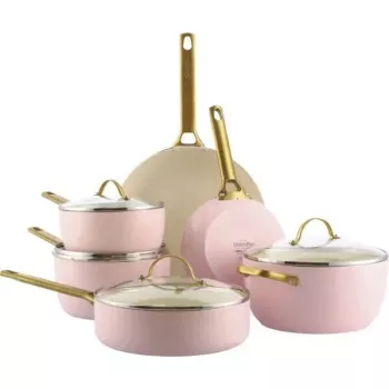 Segatud pottide-pannide komplekt GreenPan CC008483-001 — 6 tk, kuldsed ja roosad värvid