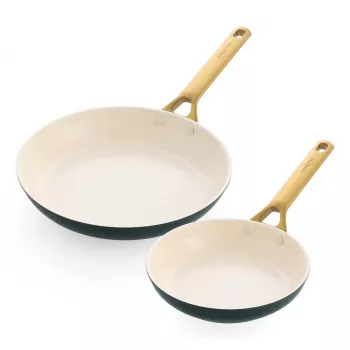Praepannide komplekt 2 tk GreenPan Padova Reserve 20 cm ja 26 cm - roheline, mittenakkuvad kööginõud