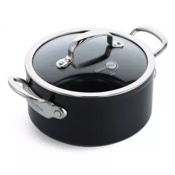 Universaalne pann GreenPan Barcelona Pro ümmargune 280 mm, must, 920 g, PFAS-vaba